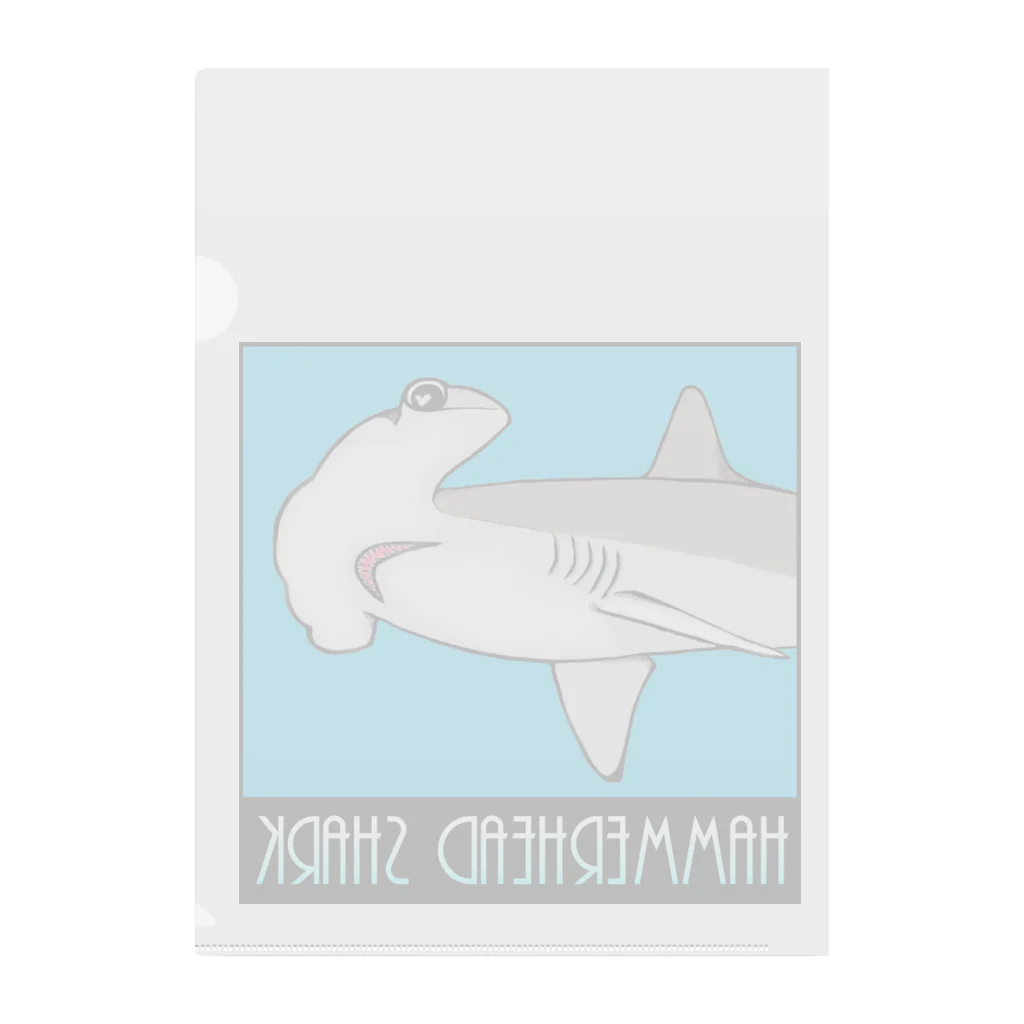 LalaHangeulのHammerhead shark(撞木鮫) Clear File Folder