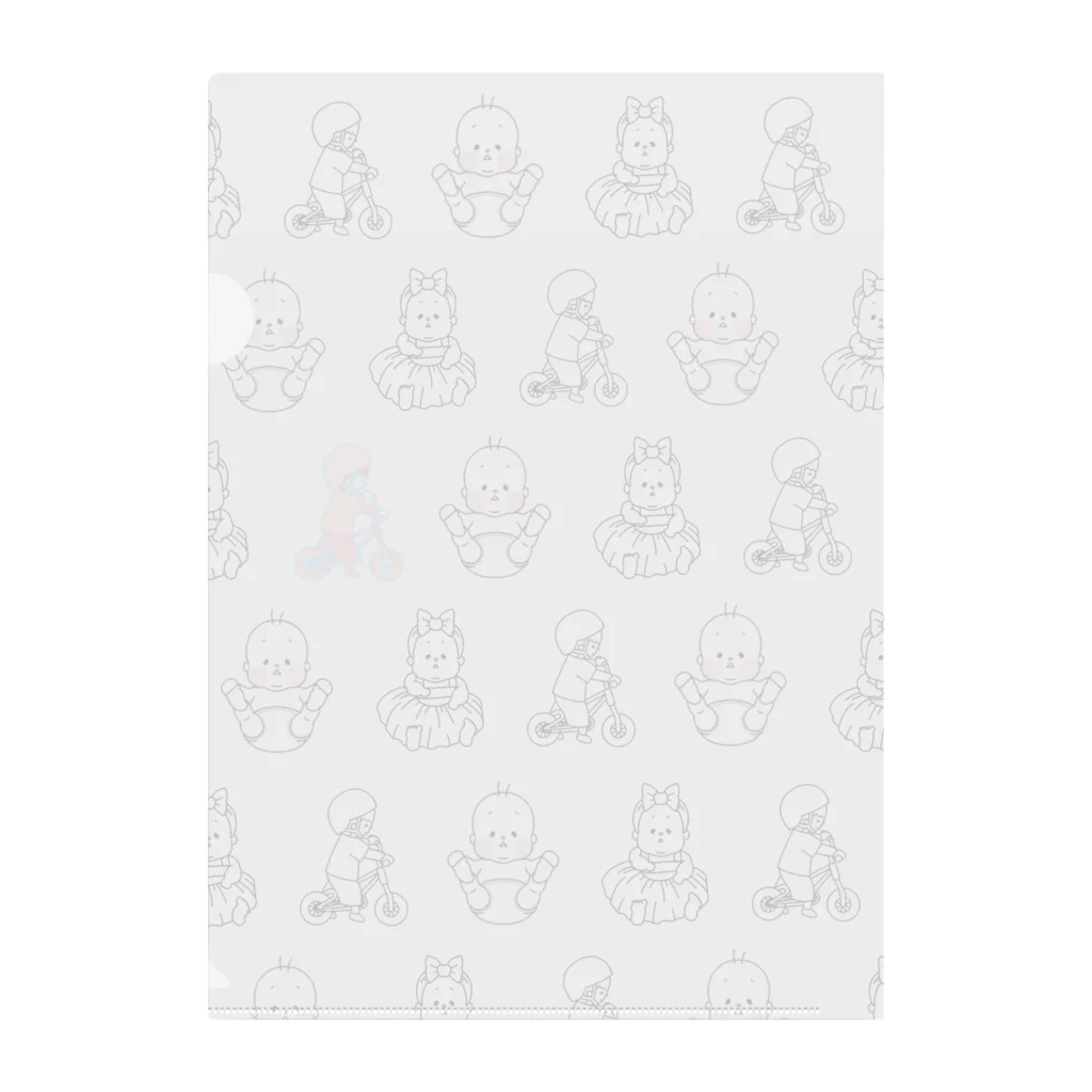 しいな　ゆうこのあんよぱっかーん&キックバイク練習中 Clear File Folder