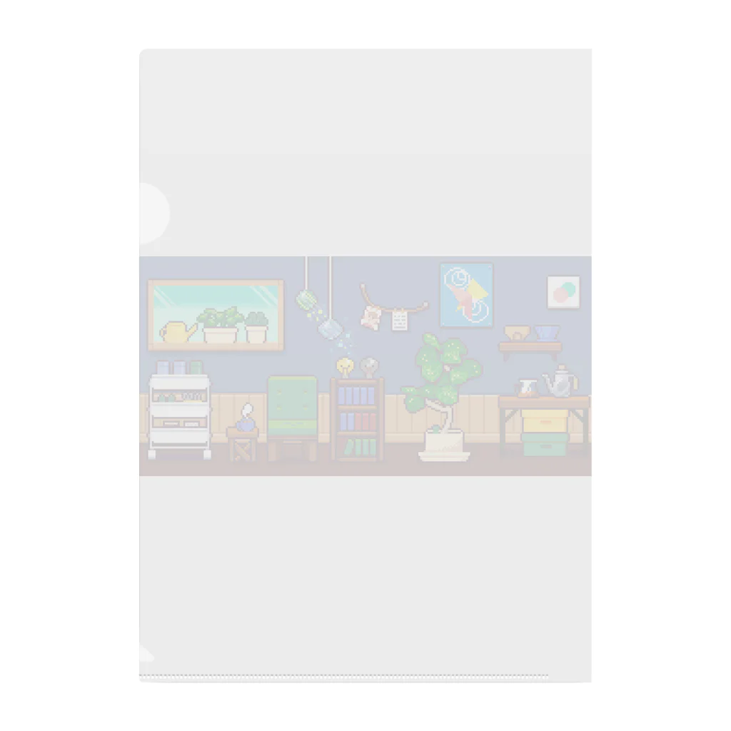 にく、ましましで。の部屋ドット絵 Clear File Folder