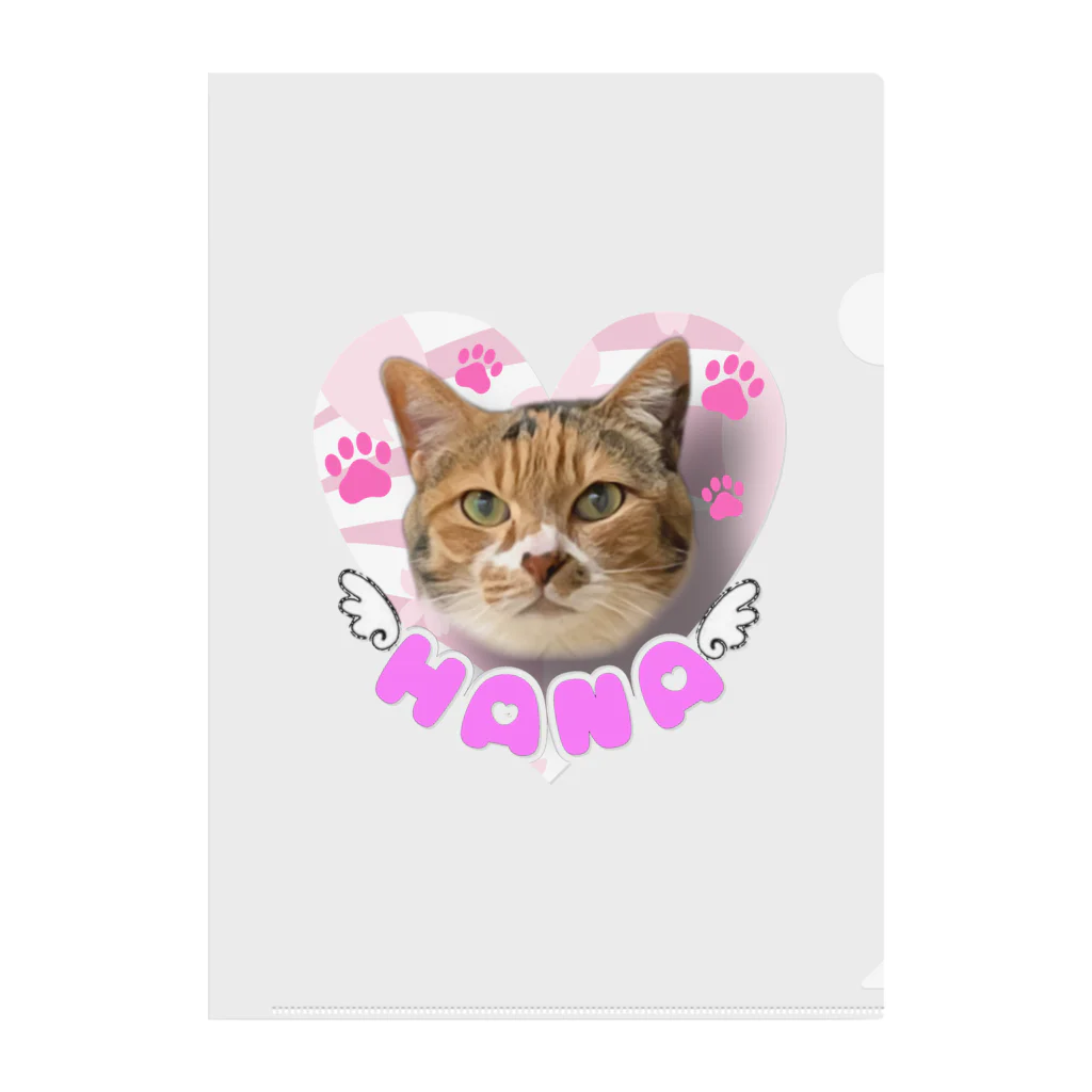くぅTikTok猫部の花ちゃんクリアファイル Clear File Folder
