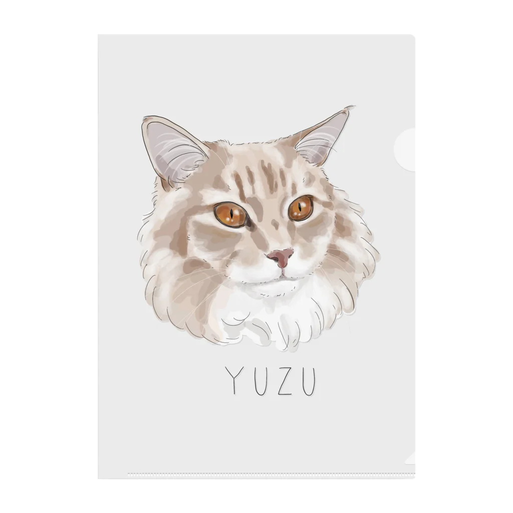 みきぞーん｜保護猫 ミッキー画伯と肉球とおともだちのyuzu クリアファイル