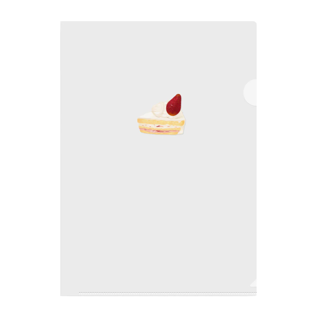 夏凪のいちごのショートケーキ Clear File Folder