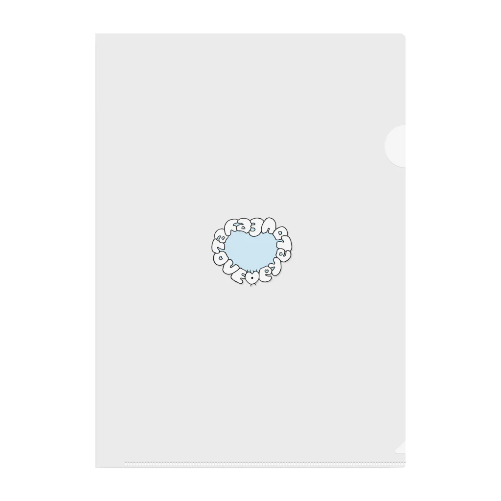 eyelove-ｱｲﾗﾌﾞ-のeyelove logo-ｱｲﾗﾌﾞﾛｺﾞ- Clear File Folder