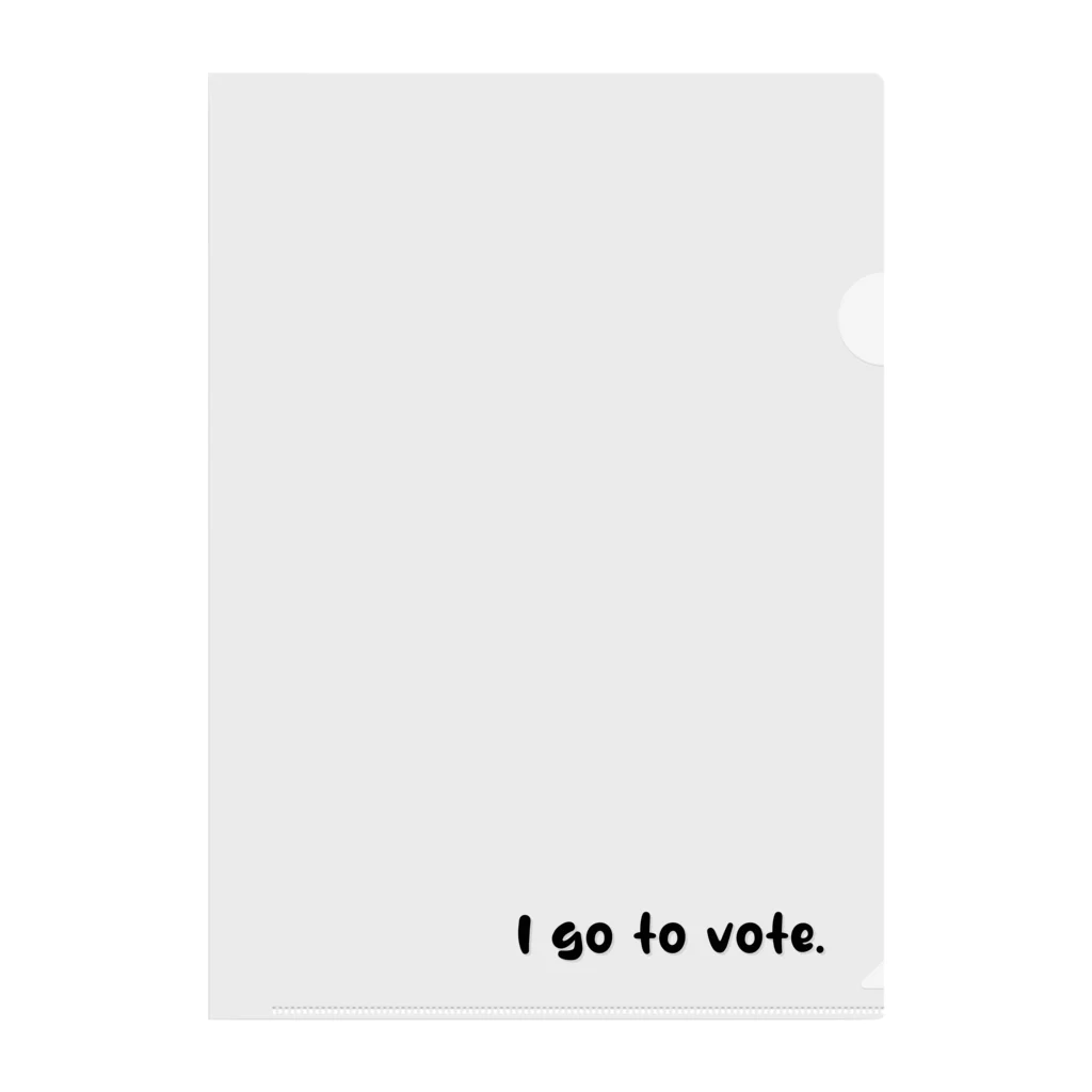 Let's Vote!の私は投票に行く／I go to vote. クリアファイル