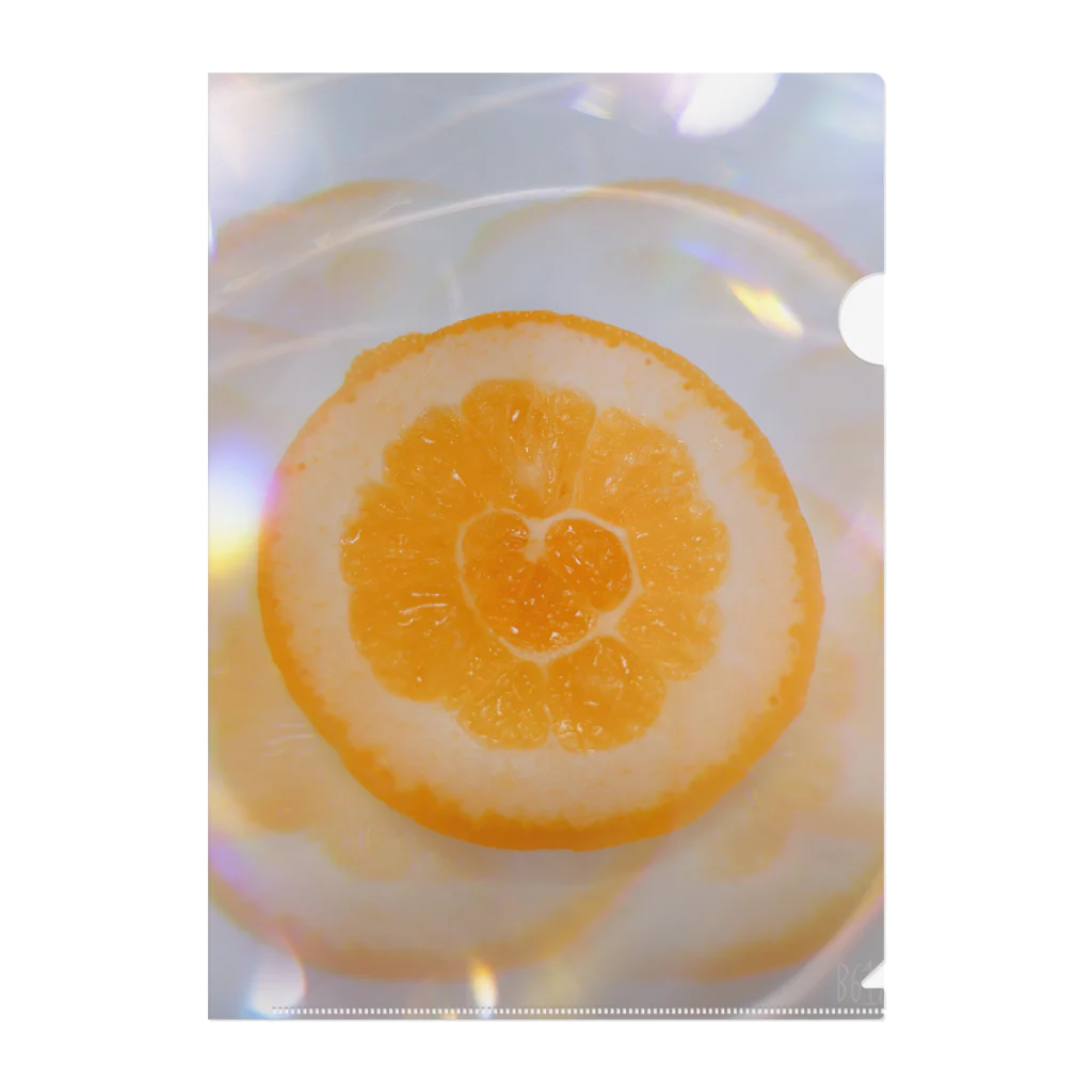 nicoの♡オレンジ Clear File Folder