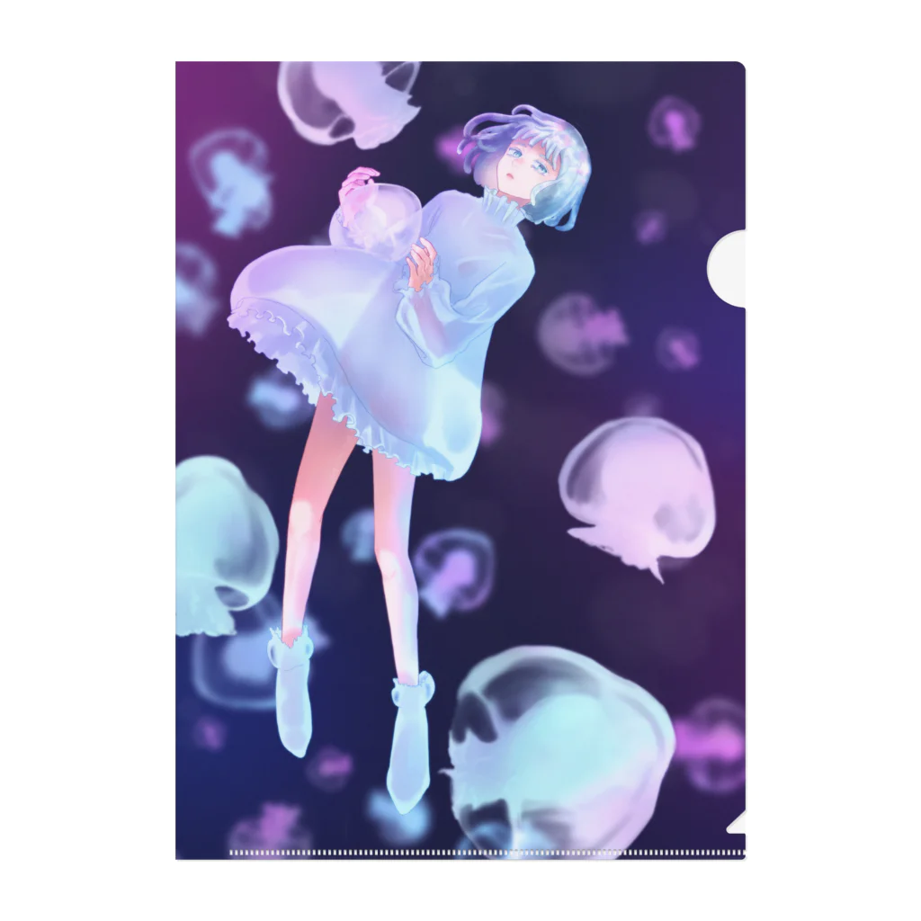 Now Floating...のCannoball Jellyfishくん クリアファイル