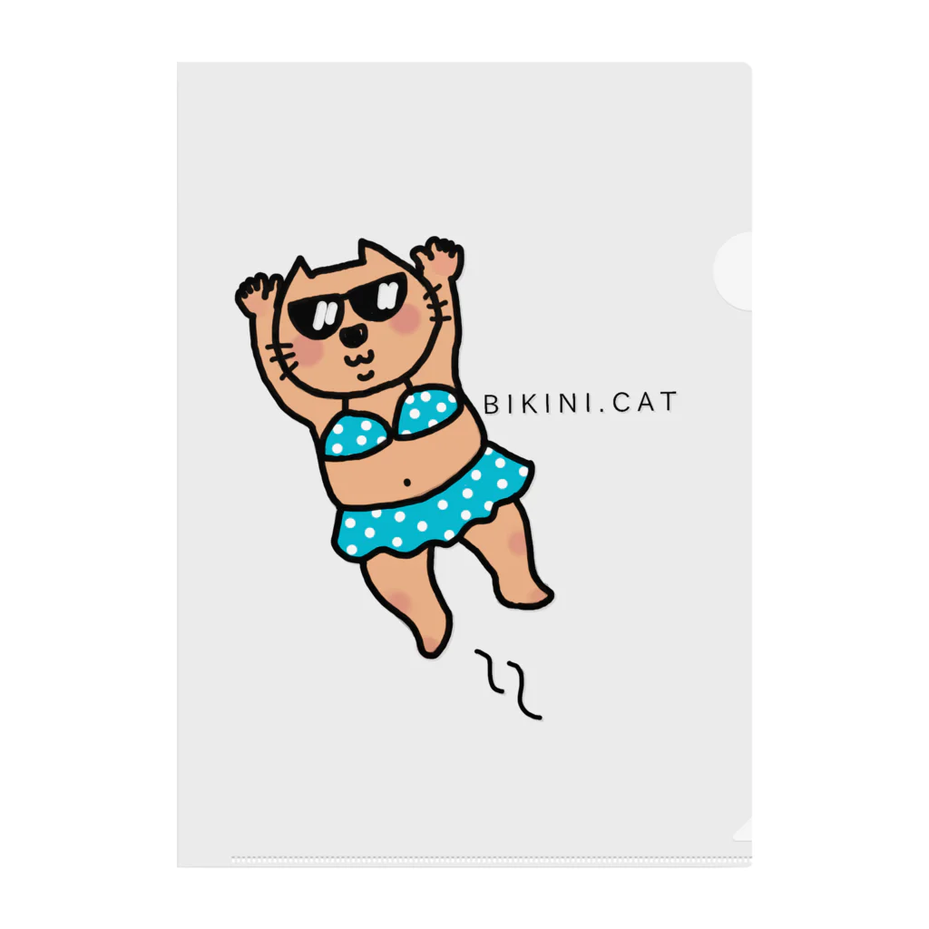 BIKINI.CATのビキニCATさん Clear File Folder