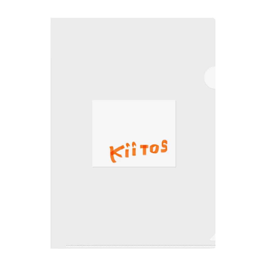 kiitos!のkiitos orange Clear File Folder