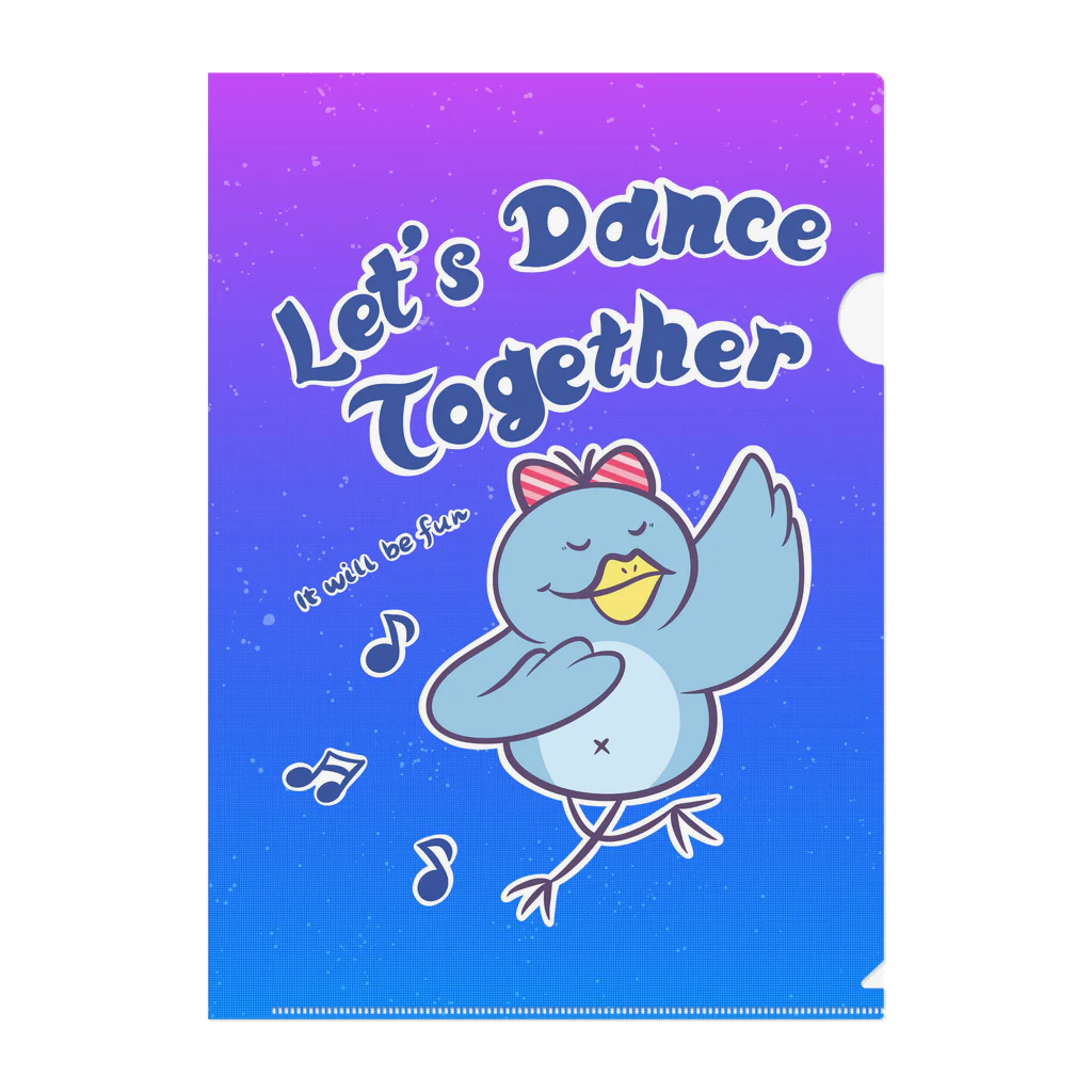  Millefy's shopのLet’s Dance Together Clear File Folder