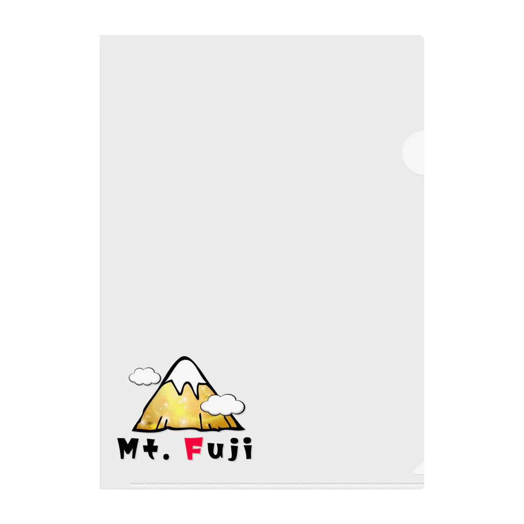 レアレアコクアのいいことありそう! 金運シリーズ　(富士山　Mt.Fuji) Clear File Folder