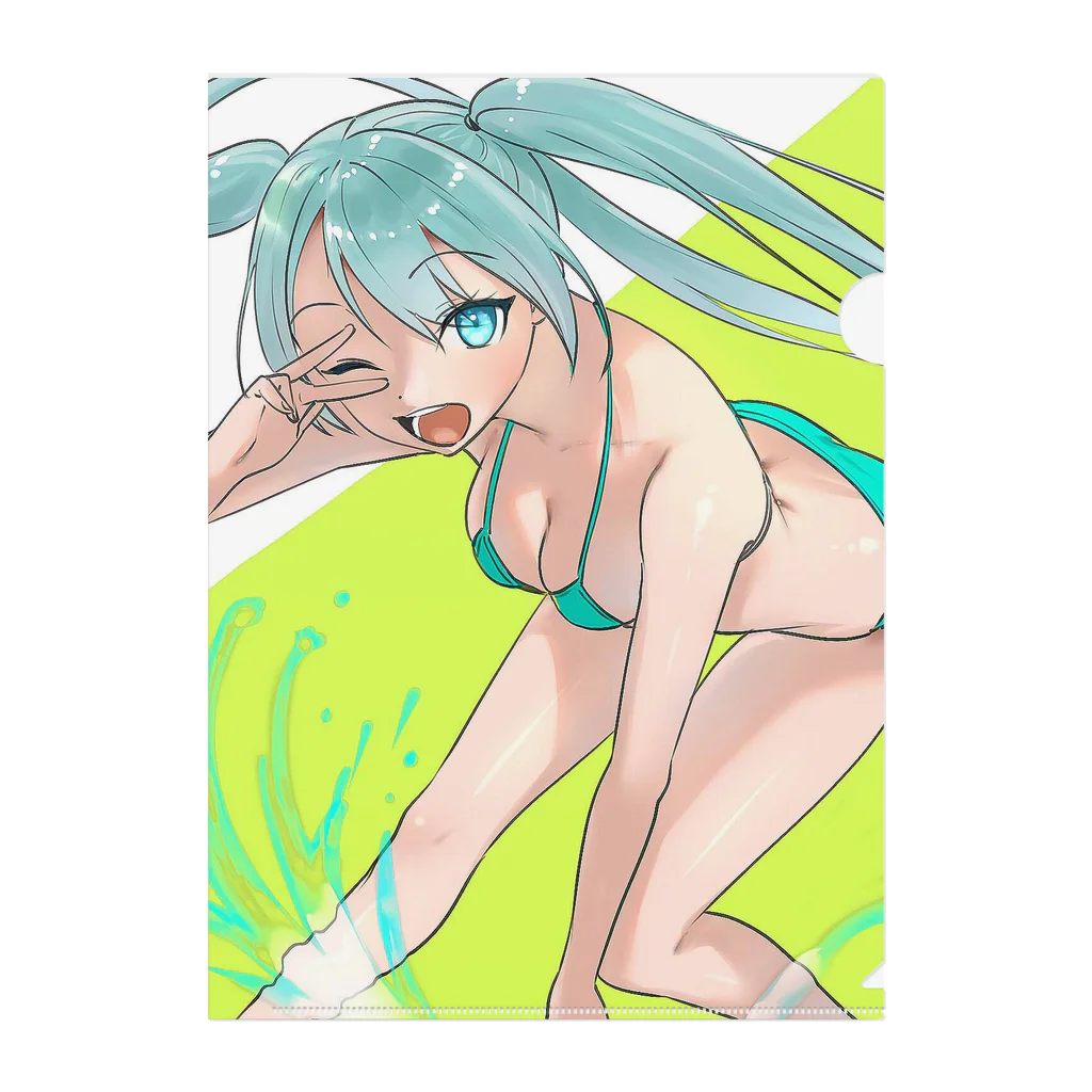 やさかショップの夏海アイテム Clear File Folder