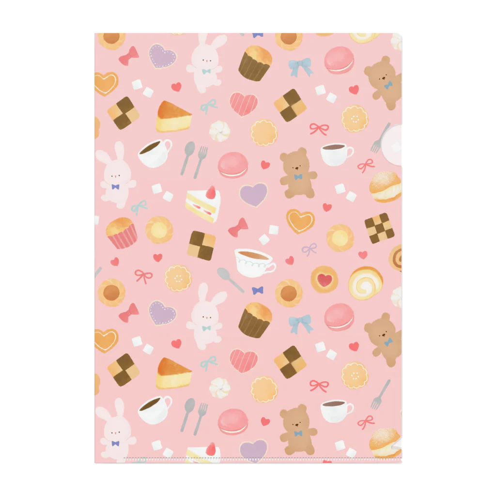 継続支援プラスタのsweets Clear File Folder