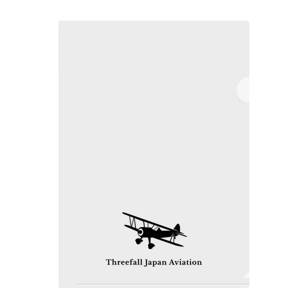 Threefall Japan Aviationの【Threefall Japan Aviation 】公式ロゴグッズ Clear File Folder