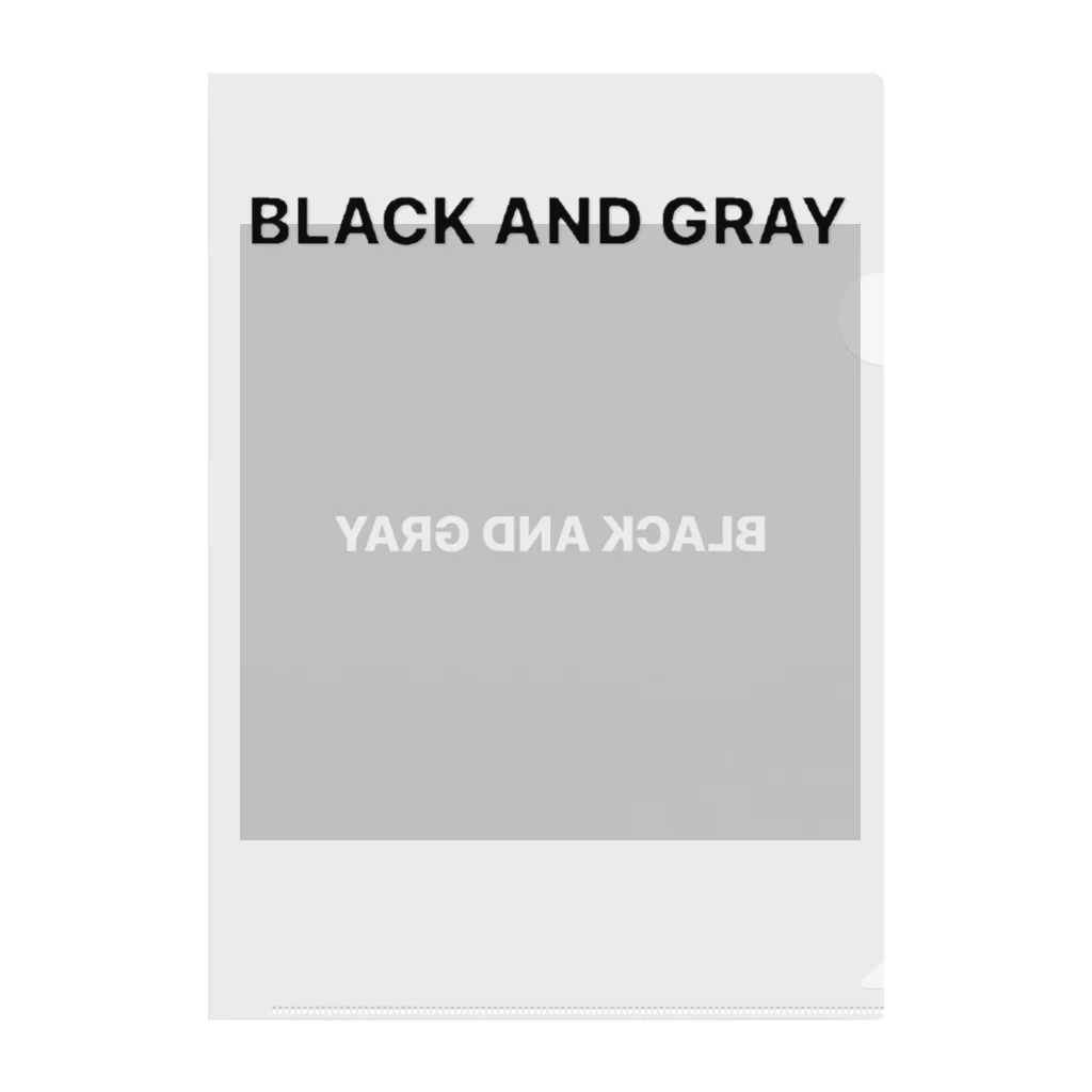 BLACK AND GRAYのBLACK AND GRAY Clear File Folder