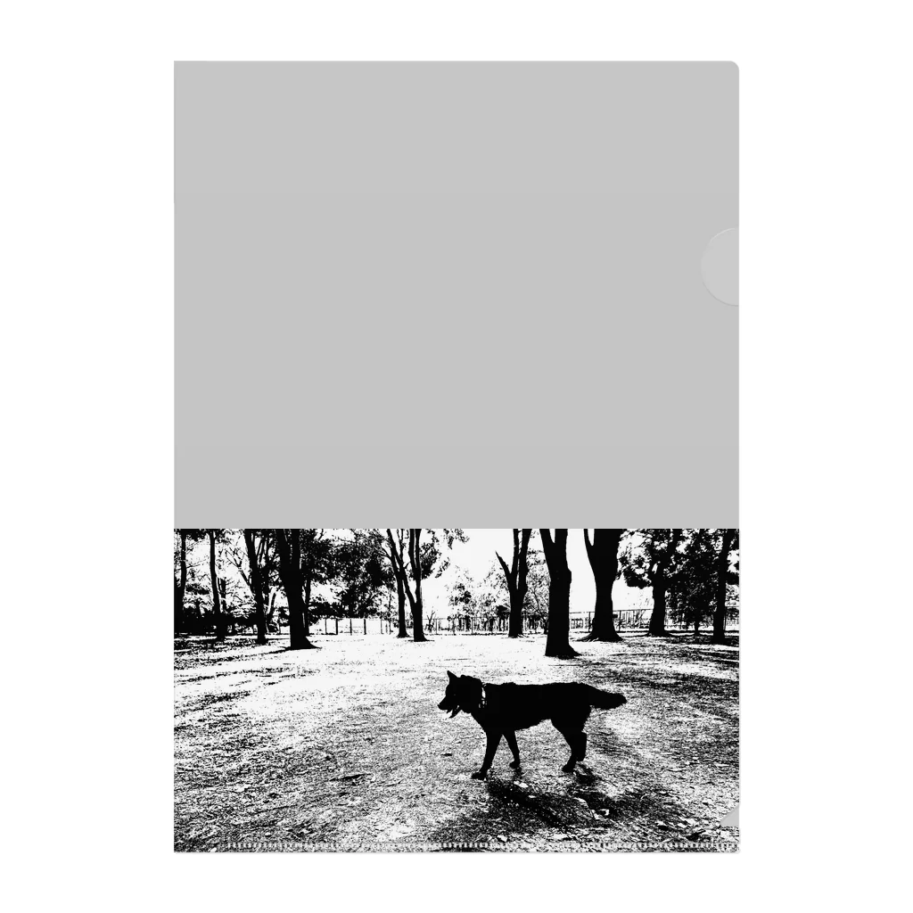 HorSen-koの甲斐犬のお散歩 クリアファイル
