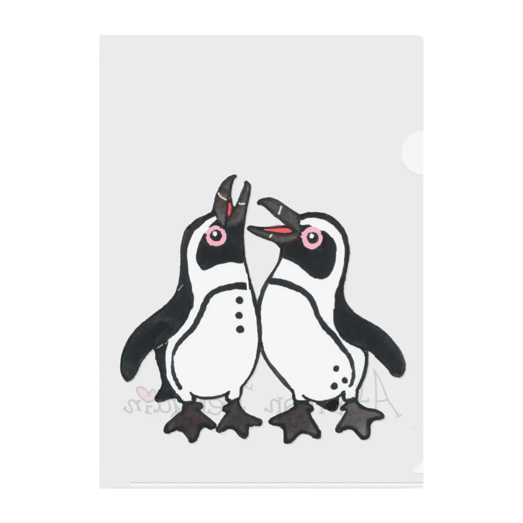 penguininkoの仲良く鳴き交わす🐧🐧 クリアファイル