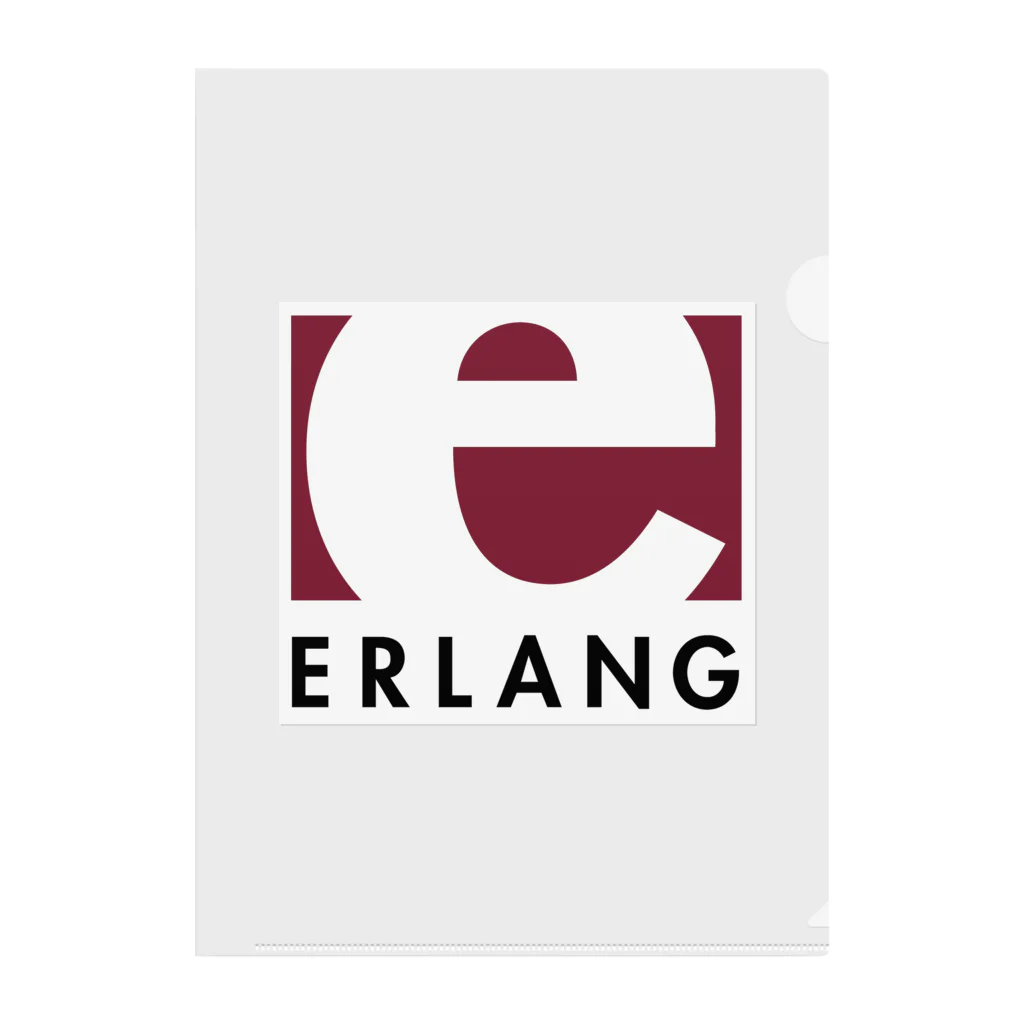 Erlang and Elixir shop by KRPEOのErlang logo クリアファイル