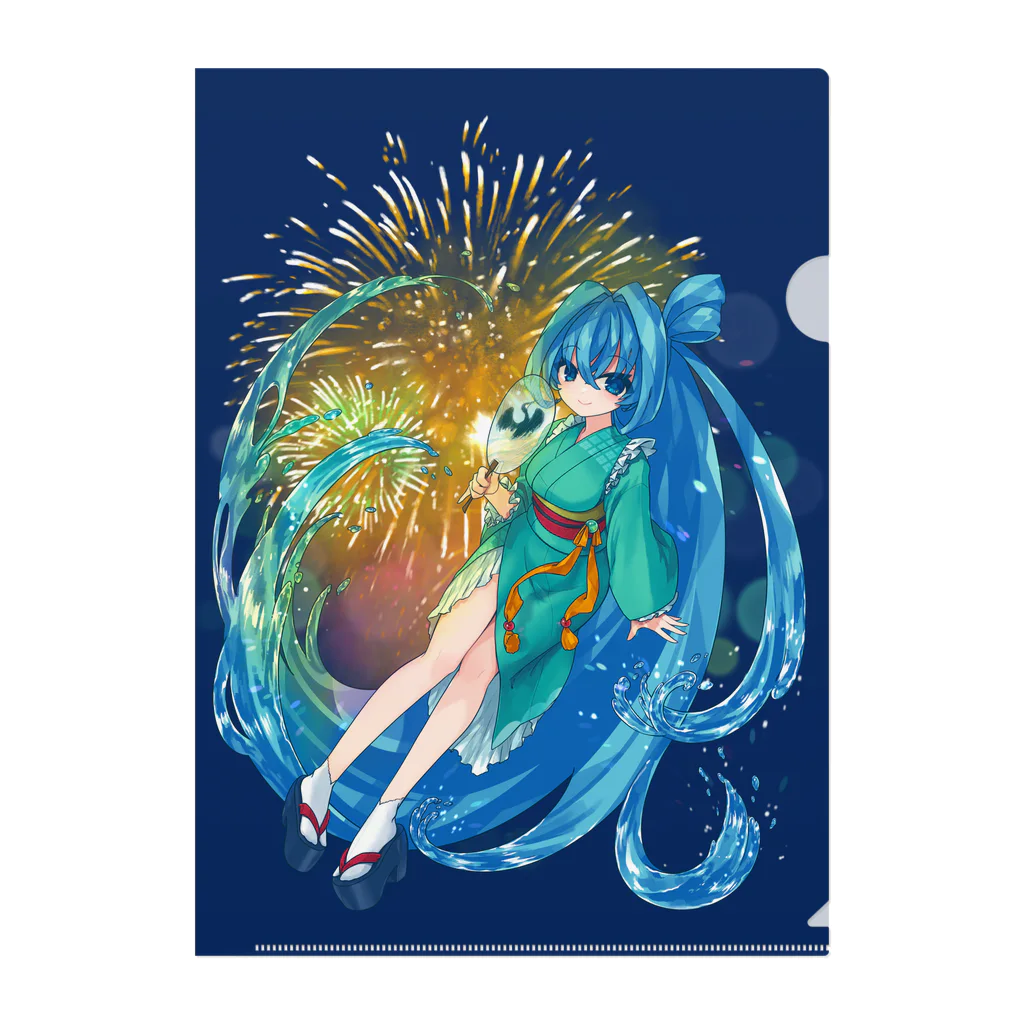 tear#s STOREの長良川ちゃん「HANABI」A type Clear File Folder