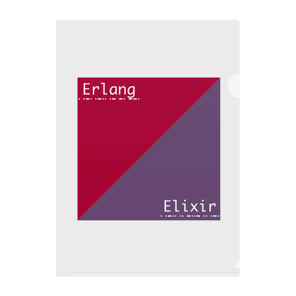 Erlang and Elixir shop by KRPEOのErlang and Elixir Clear File Folder