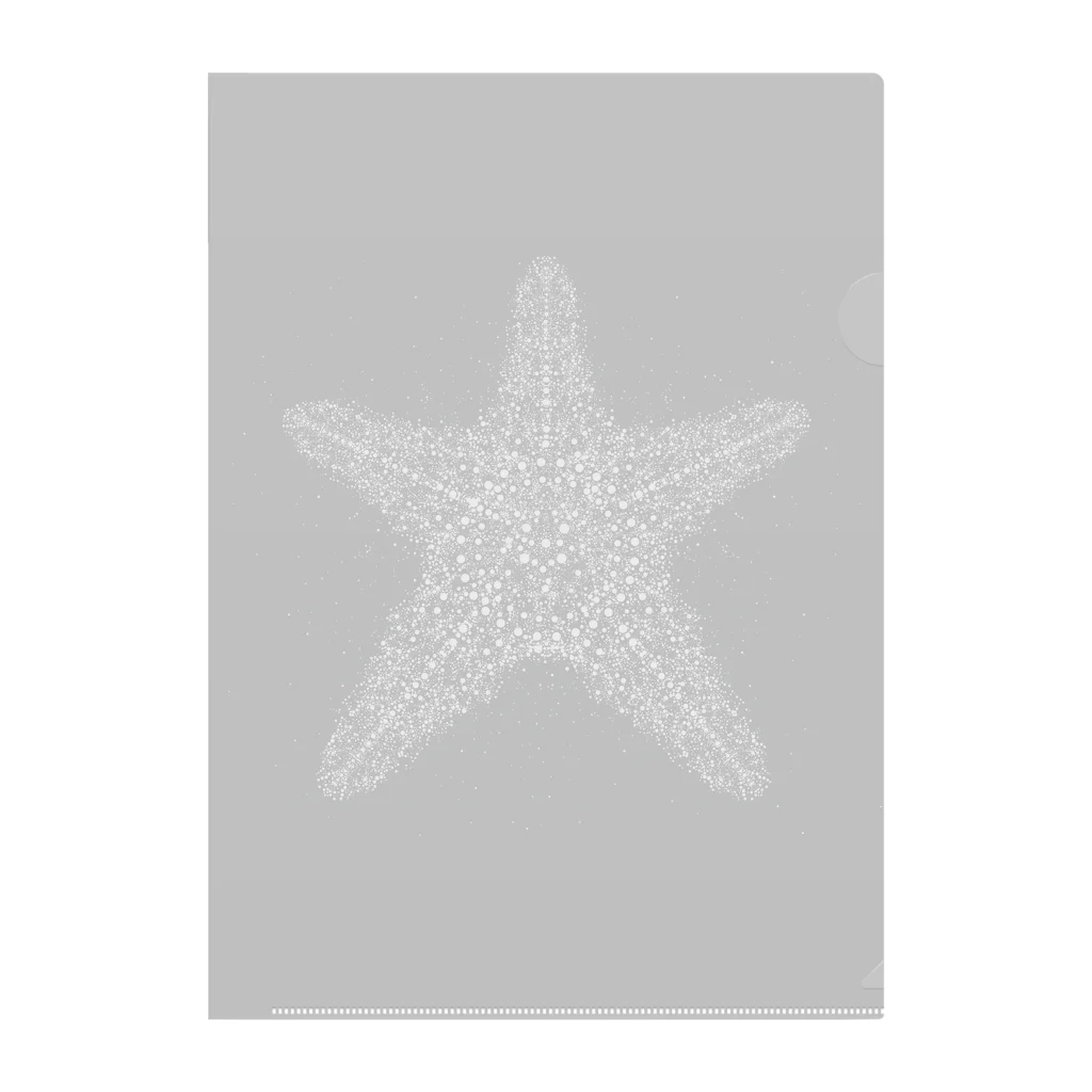 Dot .Dot.の"Dot.Dot."#008 Starfish Clear File Folder