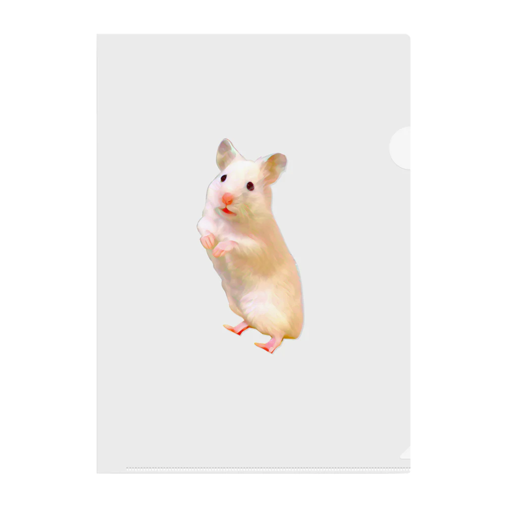 ハムスター愛好家 | Hamster Loverのシロクマハムスターゆきちゃん Clear File Folder