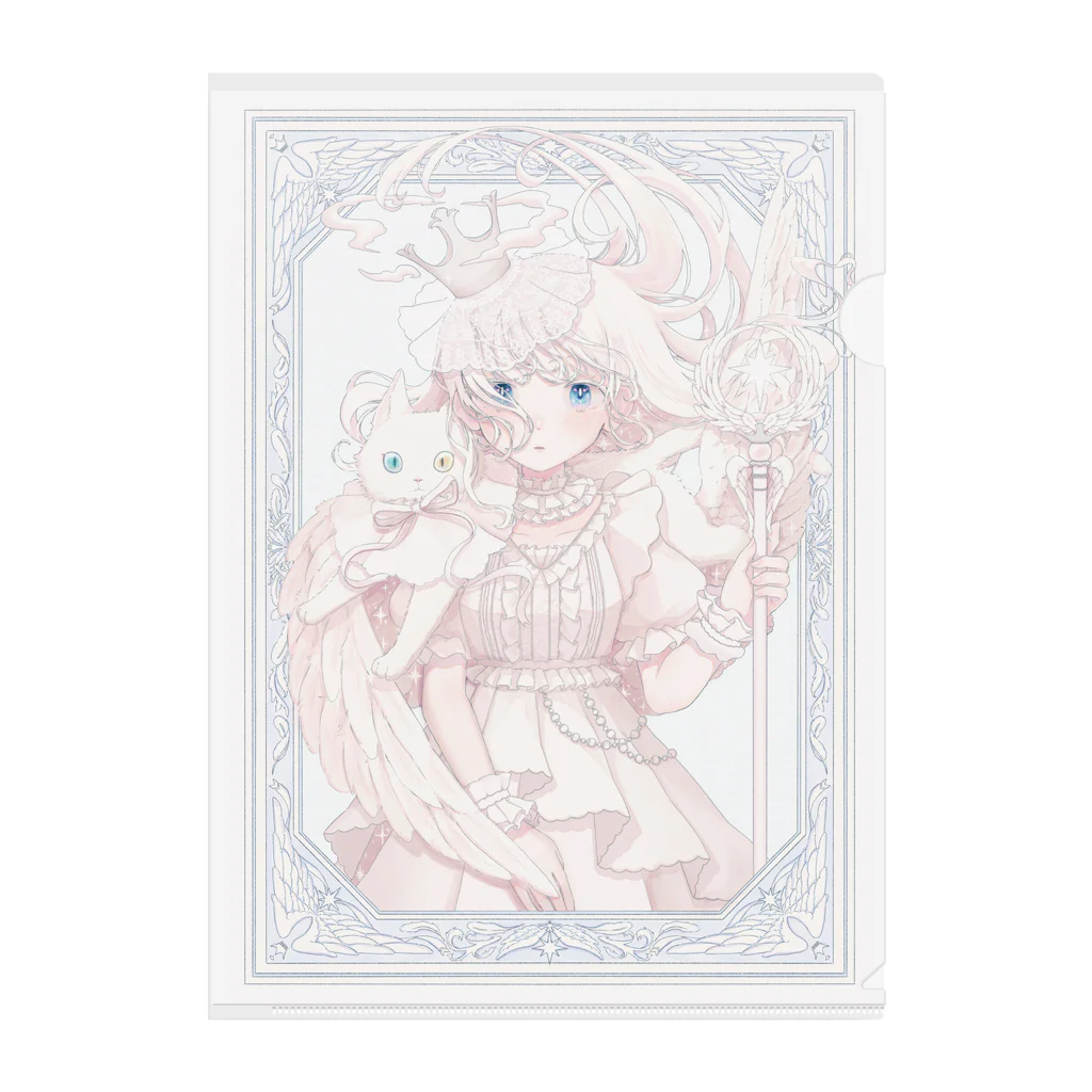 てとら うう🐑🐏🐑🐑のwhite Clear File Folder