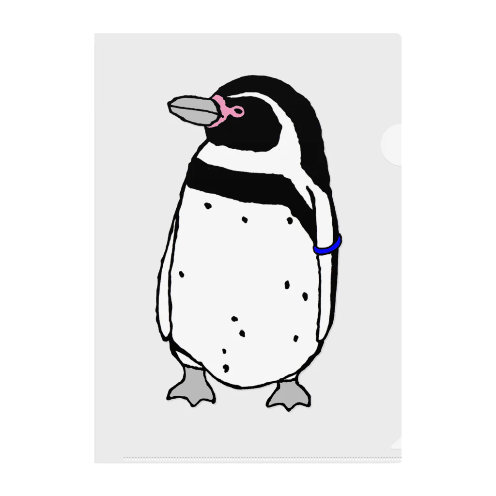 ゆるいペンギン屋のぼーっとフンボさん Clear File Folder