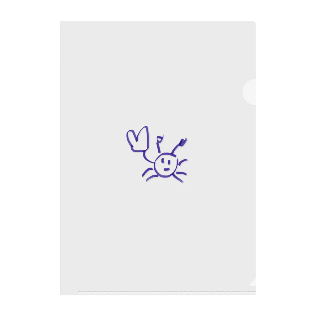 たのしみたろうのinterestingなカニくん Clear File Folder