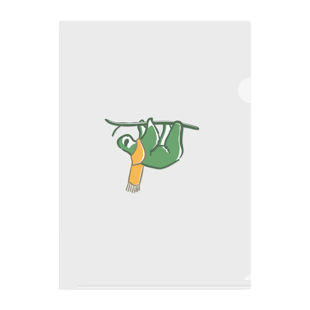 おすぎのナマケモノ × マフラー クリアファイル