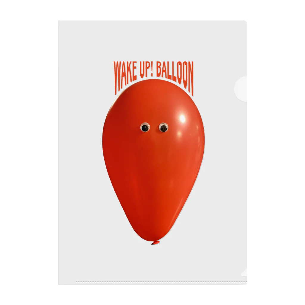 WakeUp!BalloonのRedBalloon クリアファイル