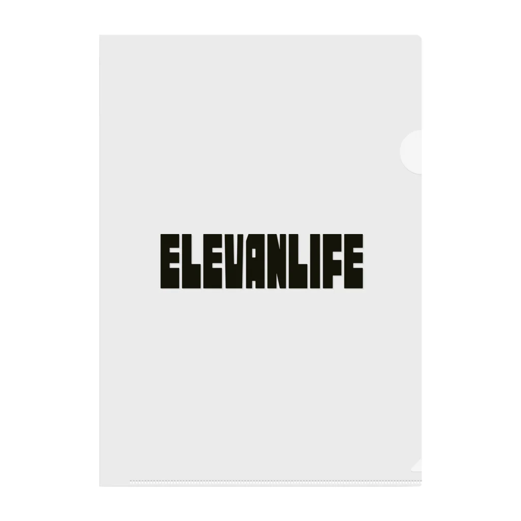 オンラインショップ「田んぼ」の「ELEVANLIFE」文字グッズ クリアファイル