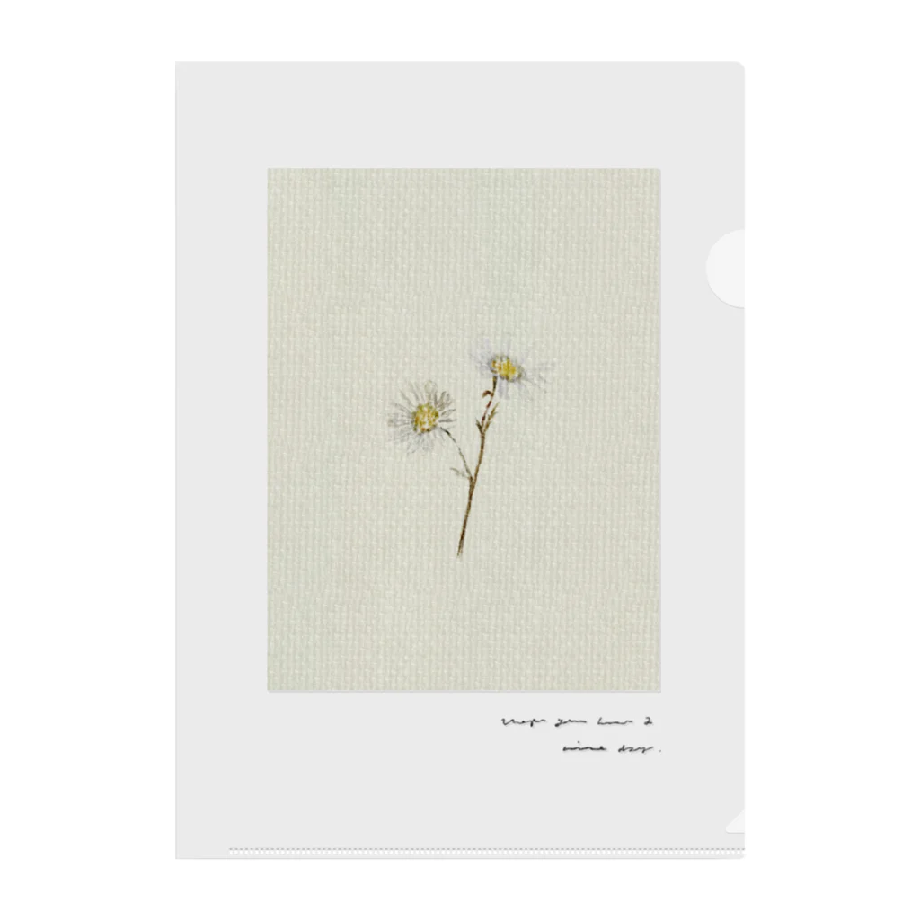 rilybiiのAntique beige green milky yellow ** Clear File Folder