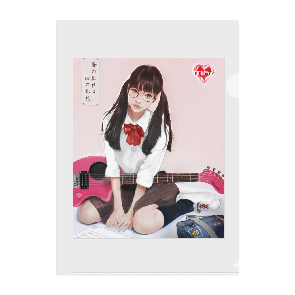 Mahiroshka まひろ朱夏 絵と音楽のギター少女 Clear File Folder