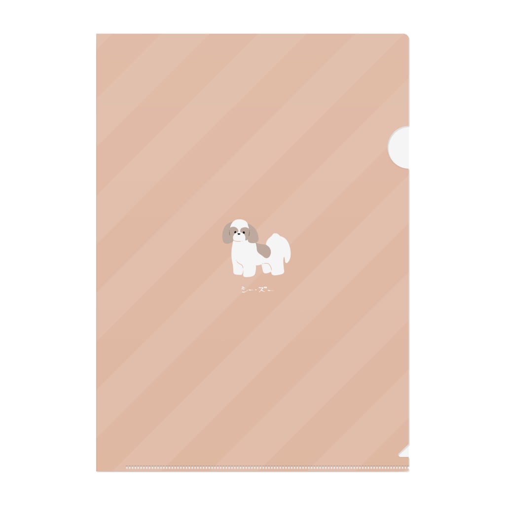 Kotetsu diary(SUZURI店)のゆるゆるシーズー Clear File Folder