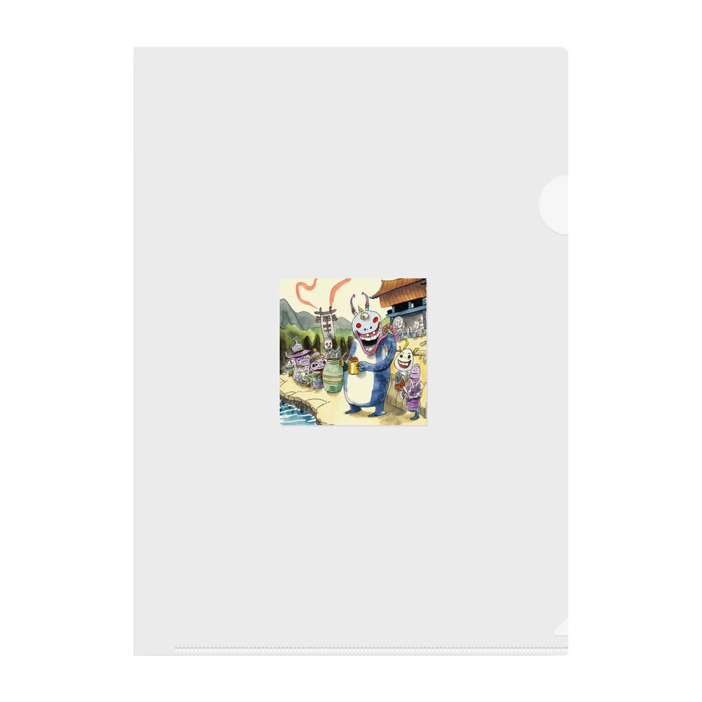 teamSOUのMiyoshi Lovers -Yokai Sake Festival 01- Clear File Folder