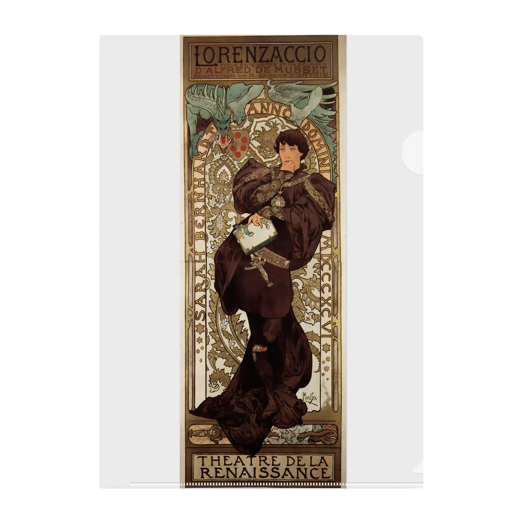 artgalleryのMucha - Lorenzaccio クリアファイル