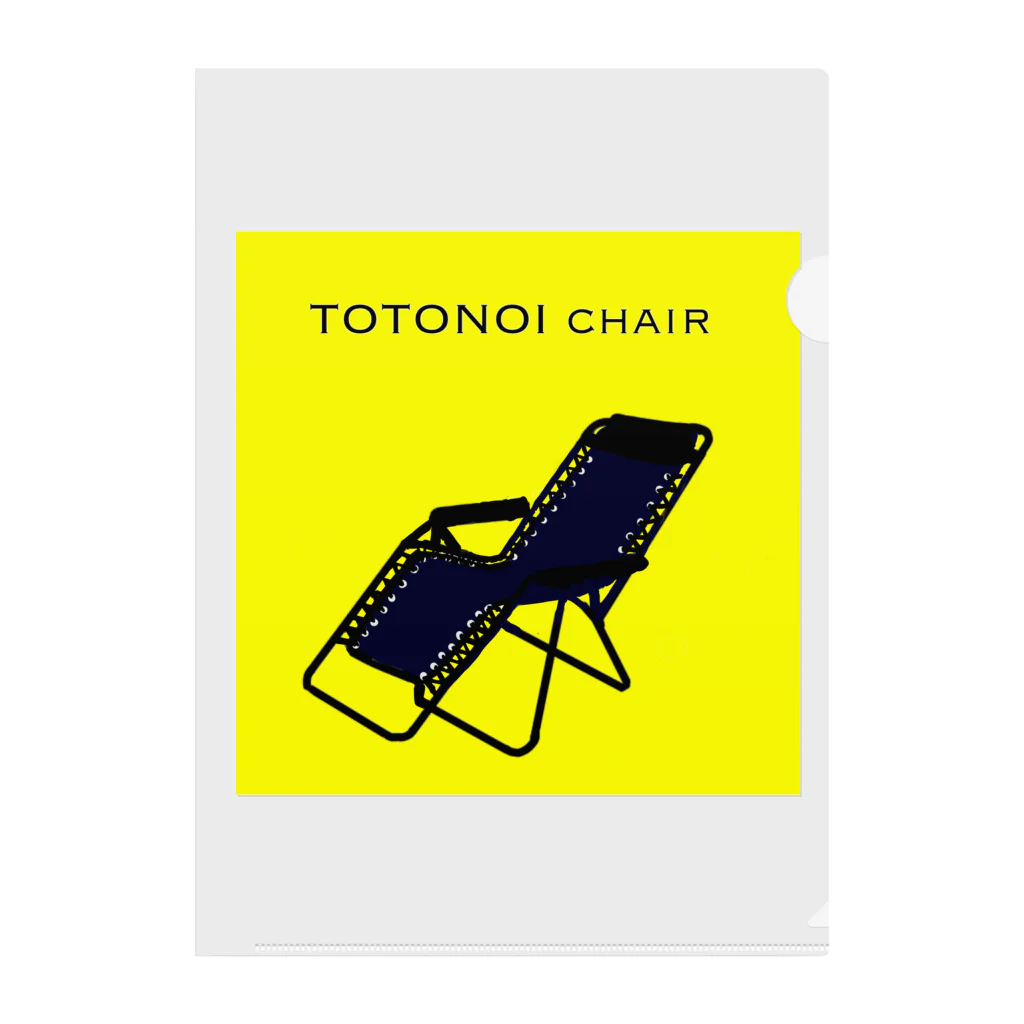 呉福笑店のTOTONOI chair Clear File Folder