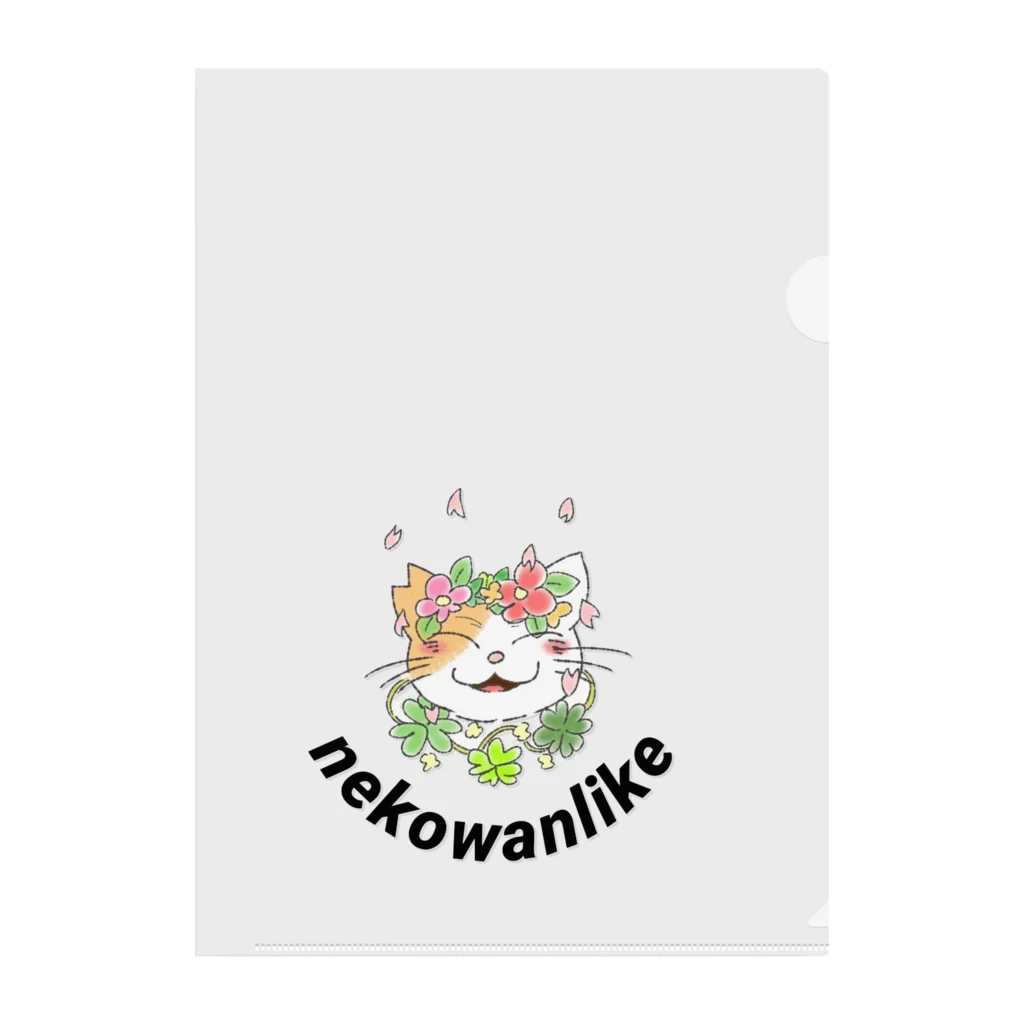 nekowanlikeのnekowanlikeさくら猫 Clear File Folder