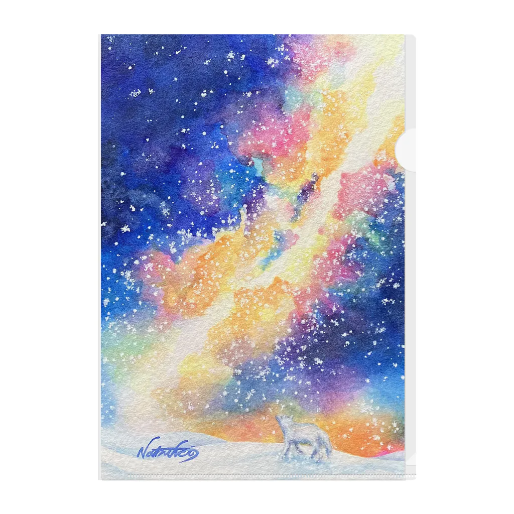 浅野なつき グッズshopの夜空の彼方 Clear File Folder