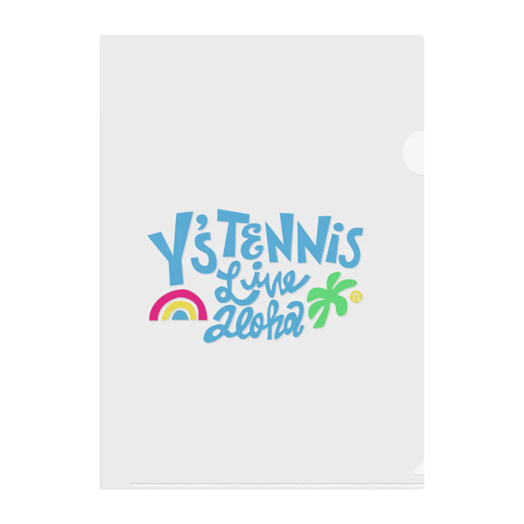 Y's TennisのY's Tennisロゴ ヤシの木 クリアファイル