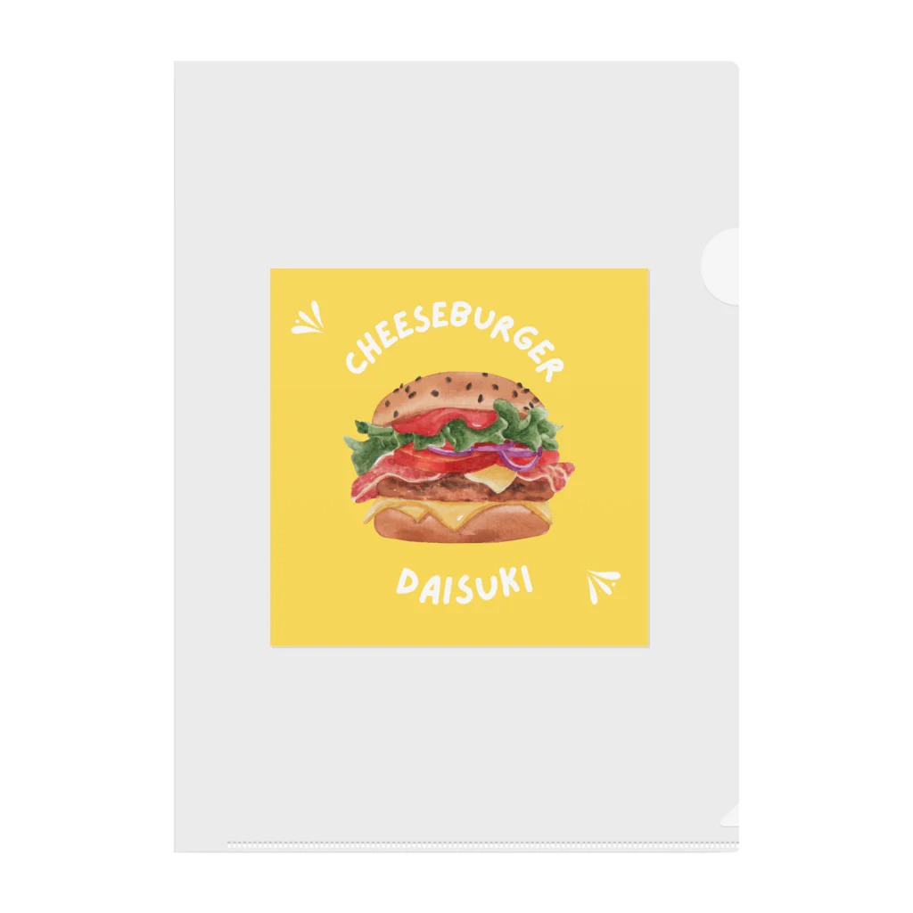 さくらのチーズバーガー大好き Clear File Folder