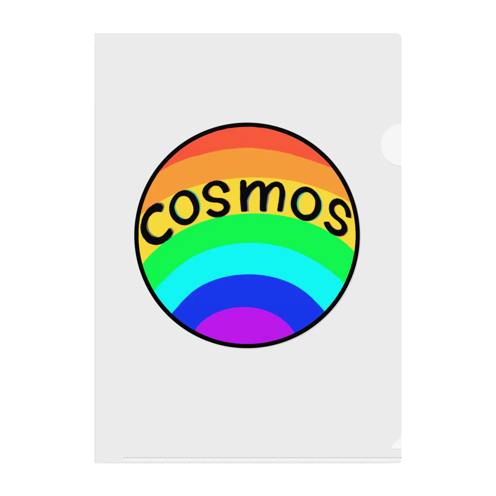 -cosmos-の虹色の星 Clear File Folder