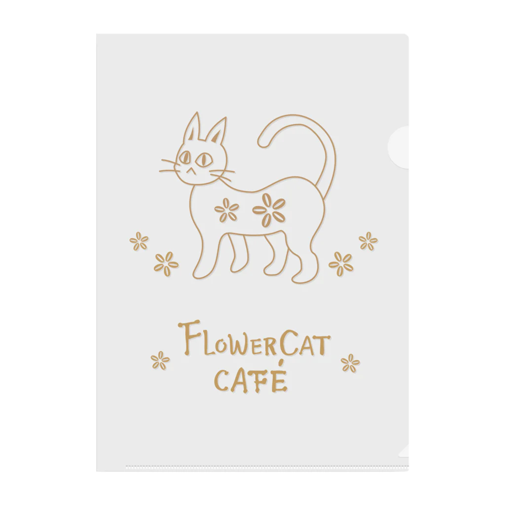 HeartToMeの喫茶　花猫珈琲 Clear File Folder