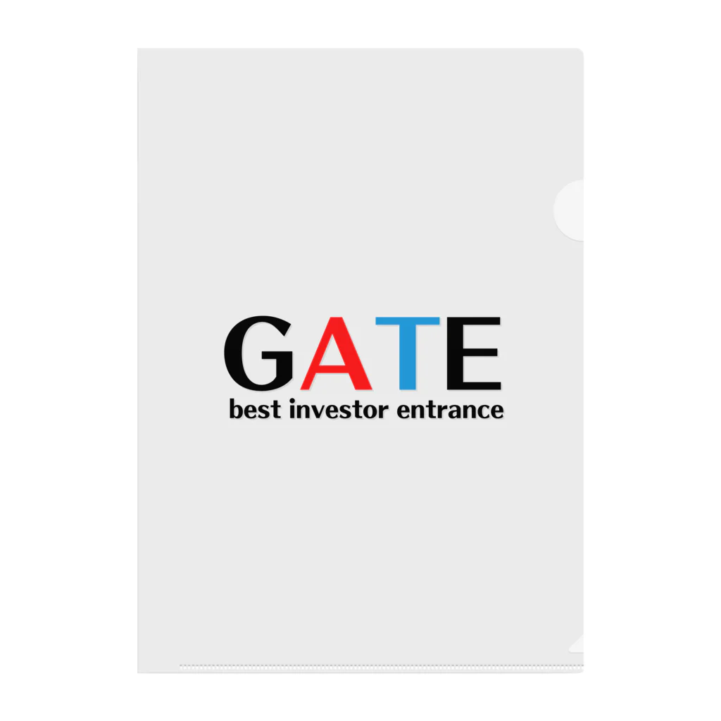 GATE【公式】のGATE（文字色　黒） Clear File Folder