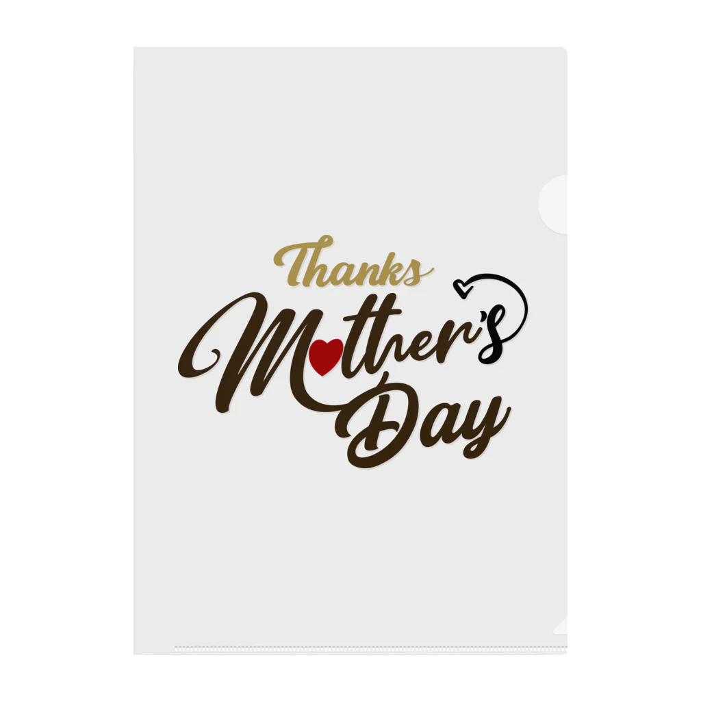 t-shirts-cafeのThanks Mother’s Day クリアファイル