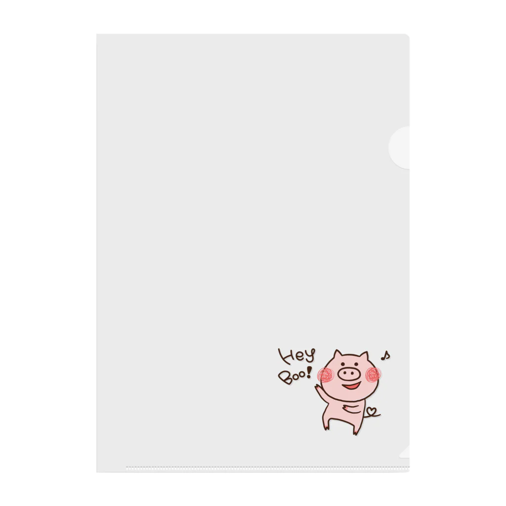 Boo-chanの踊るぶーちゃんクリアファイル Clear File Folder