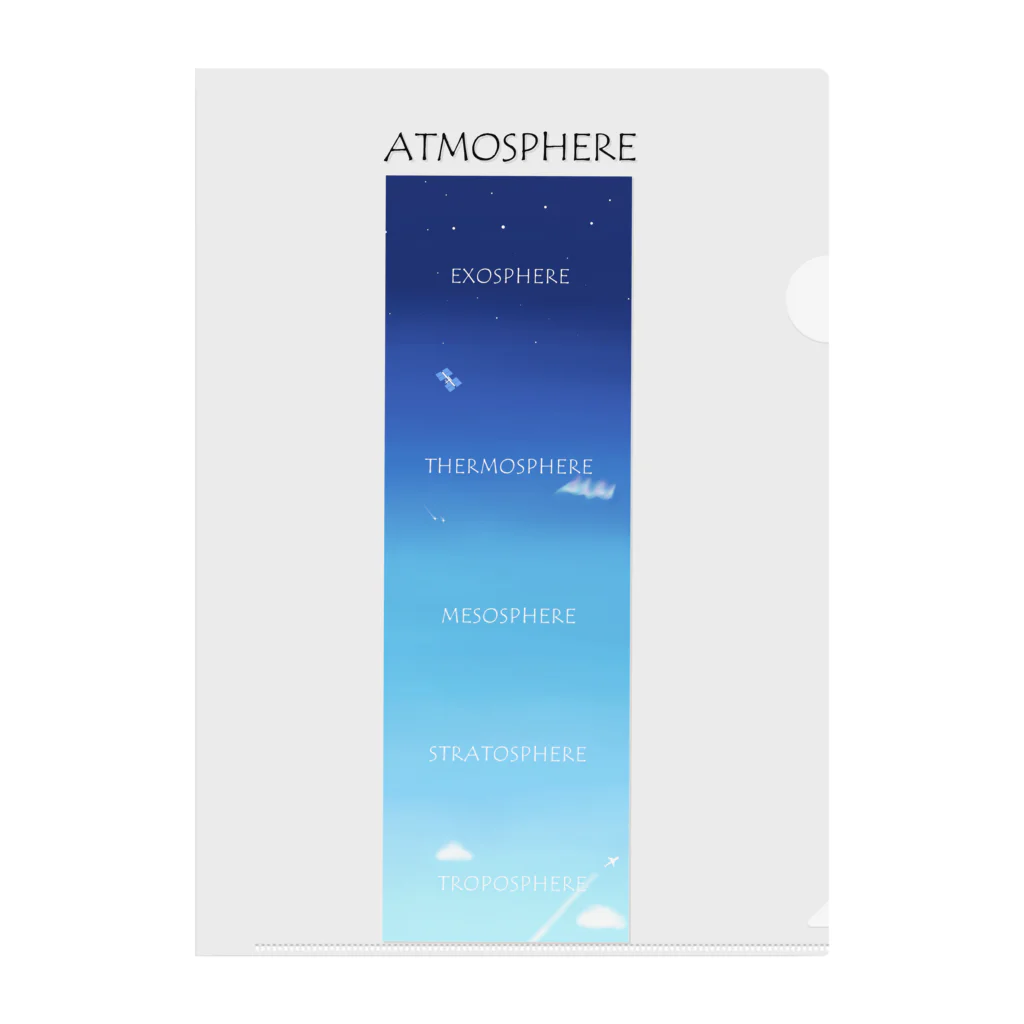 はぬの大気圏 クリアファイル