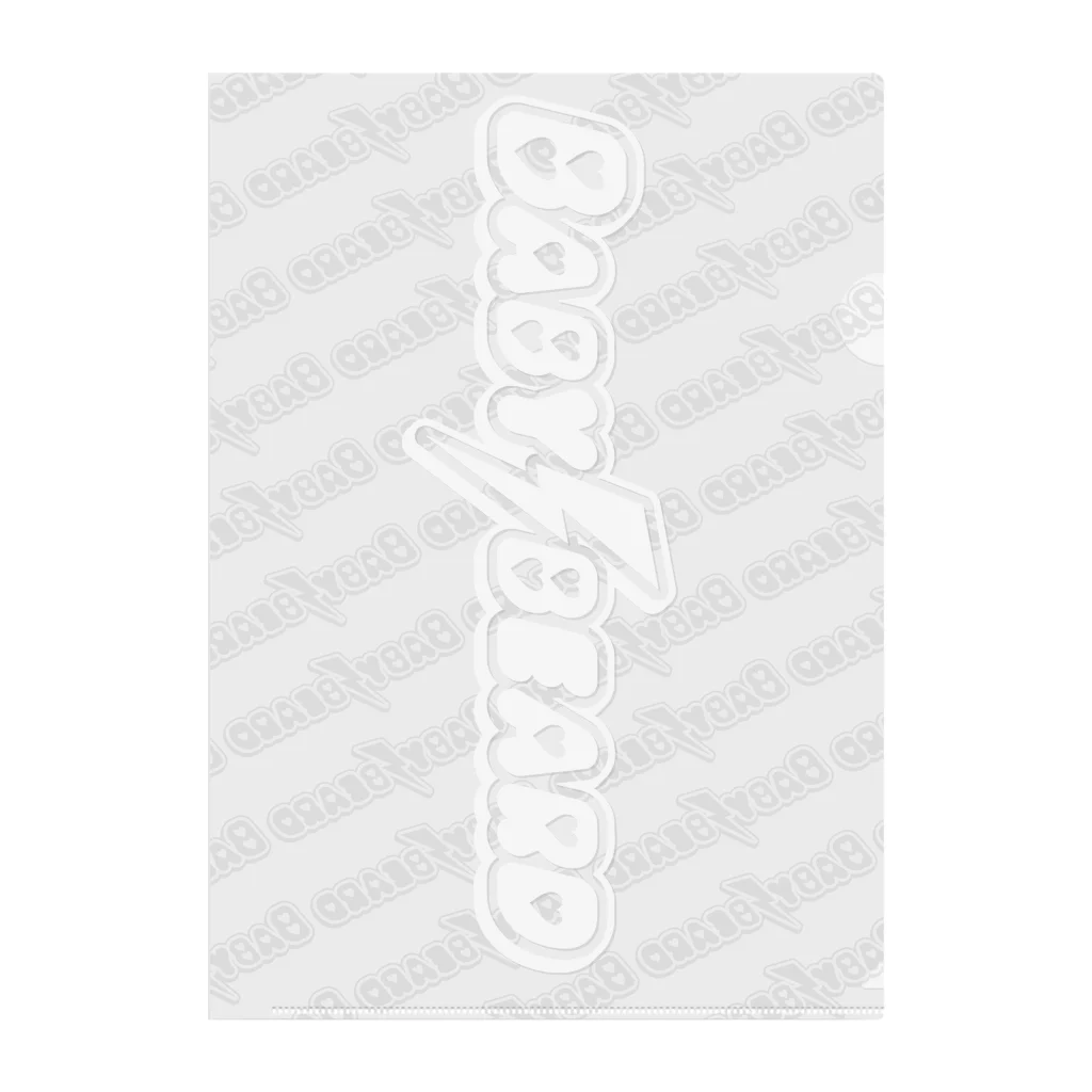 BABYBEARDのBABYBEARD Official LOGO (white) Clear File Folder