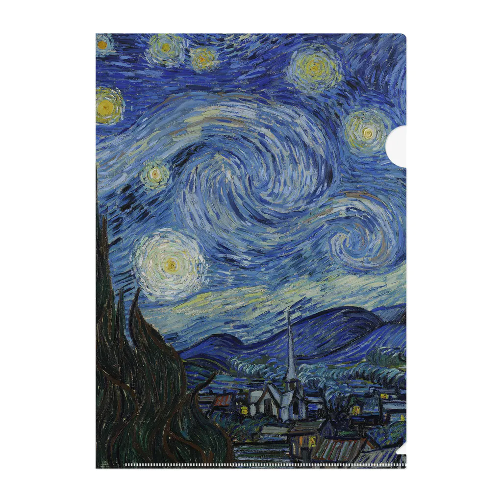 世界美術商店の星月夜 / The Starry Night Clear File Folder