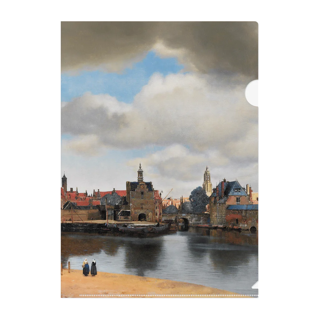 世界美術商店のデルフト眺望 / View of Delft クリアファイル
